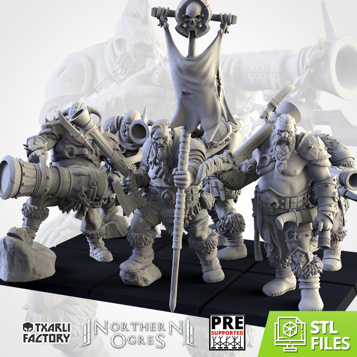 Bombarderos del Norte · Miniatura 32mm · Ogros del Norte · Drakholm