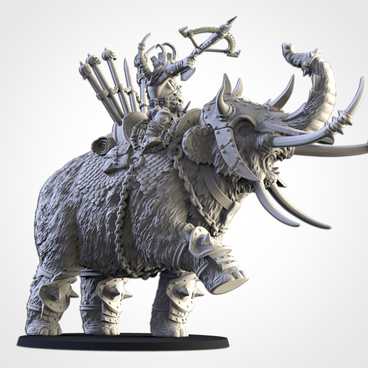 Kan sobre Mamut Acorazado · Miniatura 32mm · Ogros del Norte · Drakholm