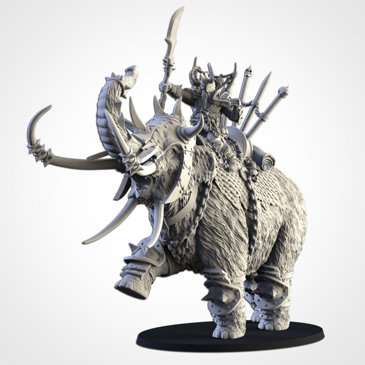 Kan sobre Mamut Acorazado · Miniatura 32mm · Ogros del Norte · Drakholm