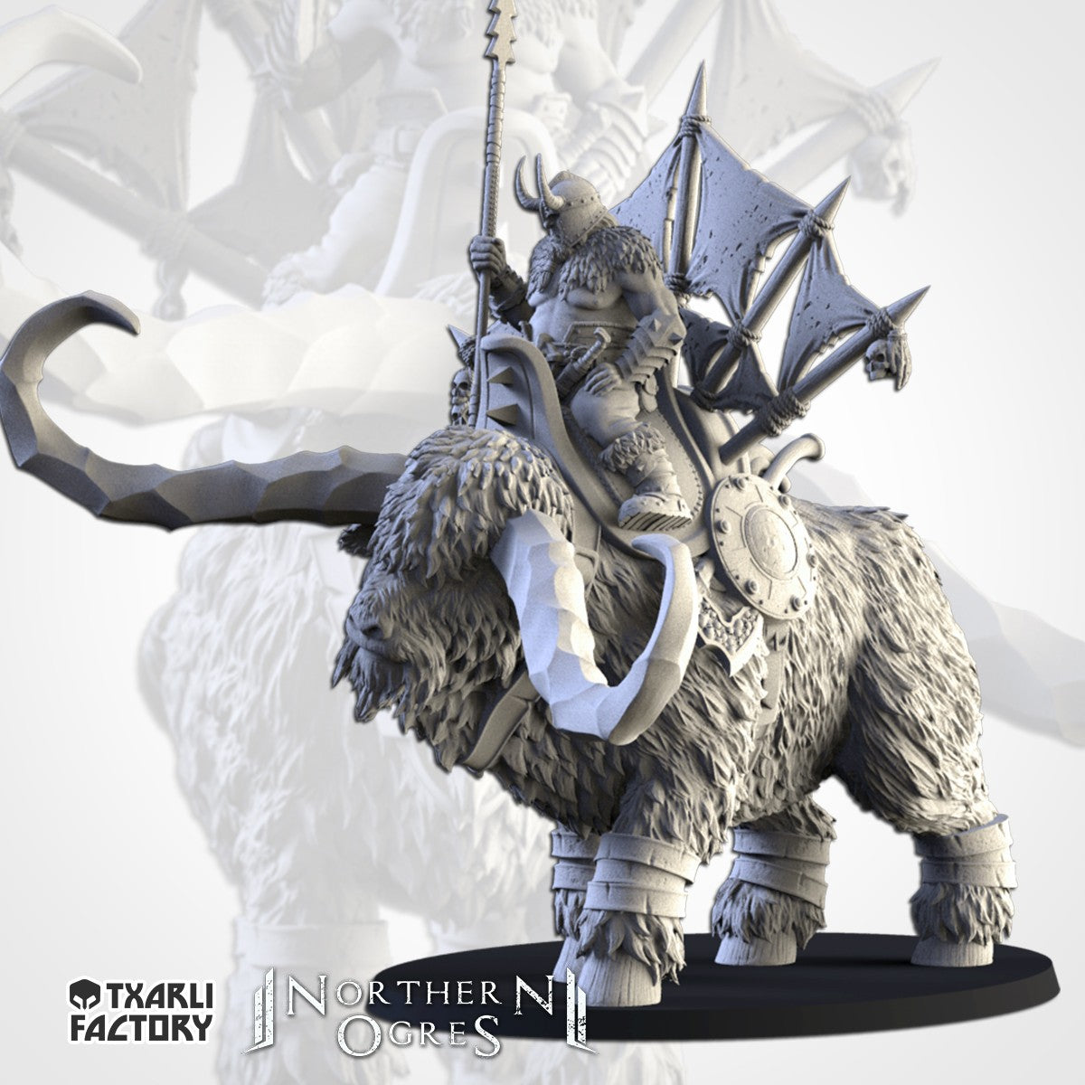 Kan sobre Uro de Roca · Miniatura 32mm · Ogros del Norte · Drakholm