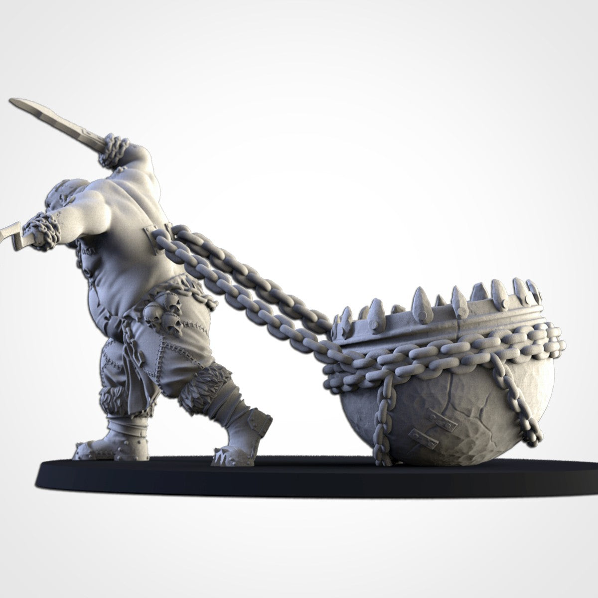 El Carnicero con el Caldero · Miniatura 32mm · Ogros del Norte · Drakholm