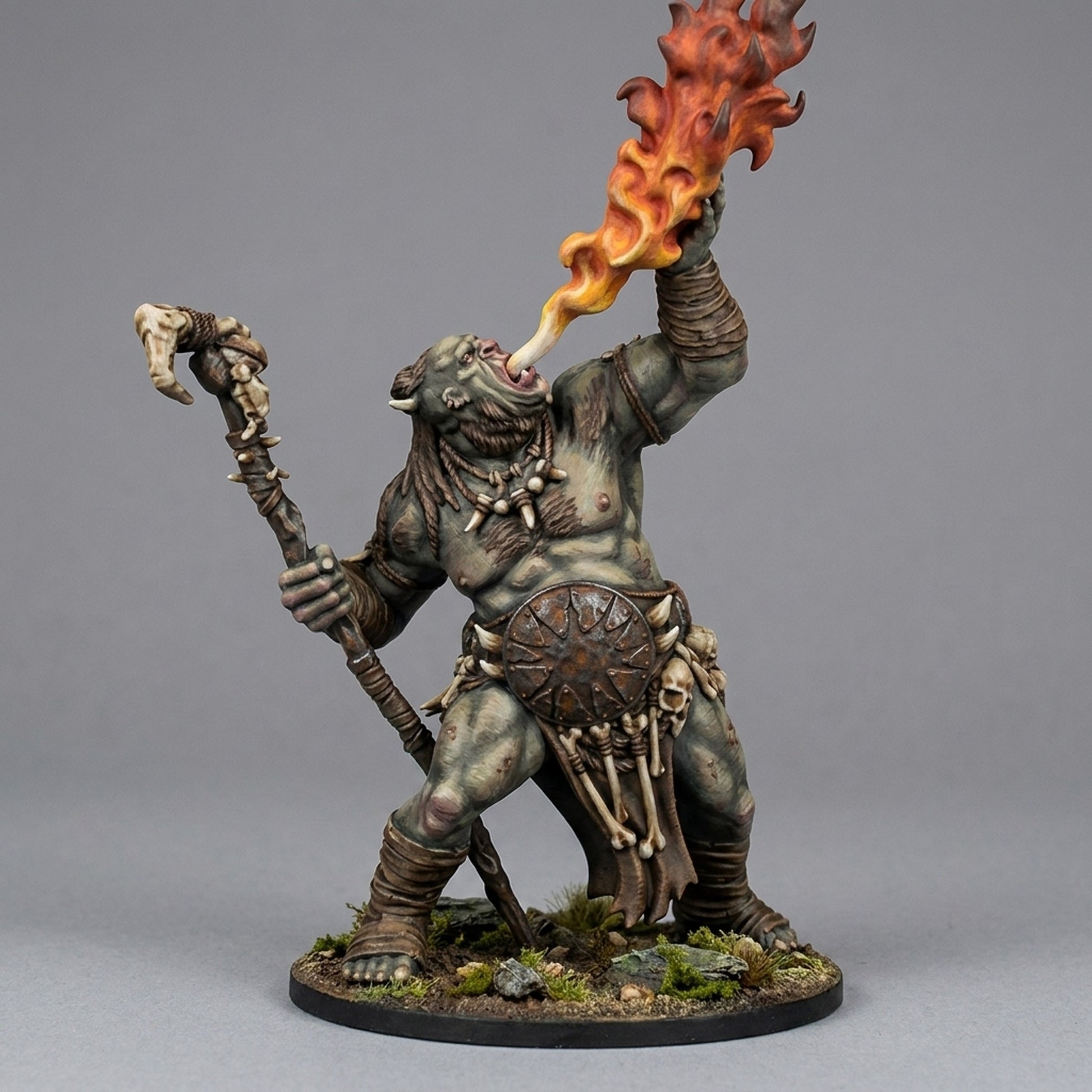 Chamán de los Glotones · Miniatura 32mm · Ogros del Norte · Drakholm