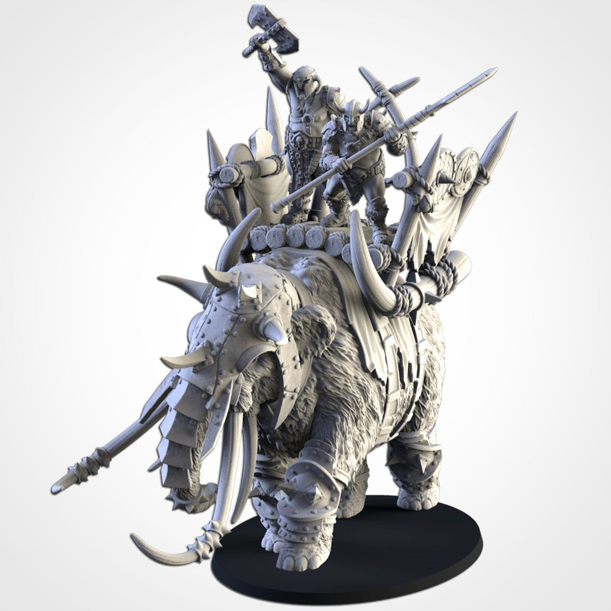 Ogros sobre Mamut de Batalla · Miniatura 32mm · Ogros del Norte · Drakholm