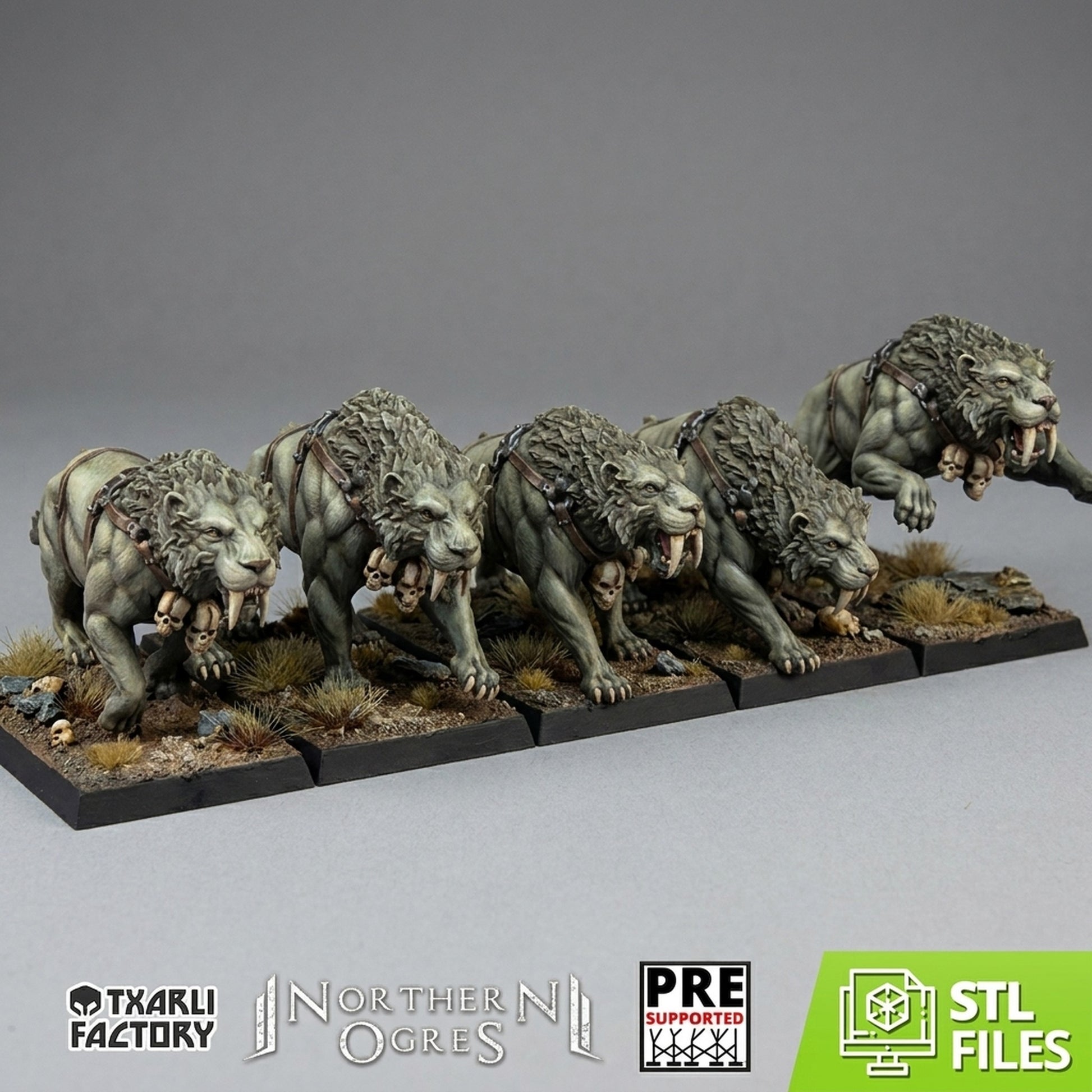 Dientes de Sable · Miniatura 32mm · Ogros del Norte · Drakholm