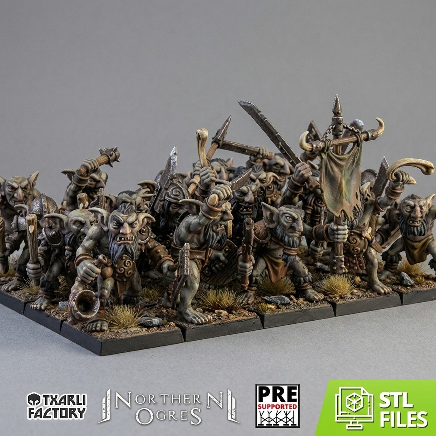La Chusma de los Trágones · Miniatura 32mm · Ogros del Norte · Drakholm