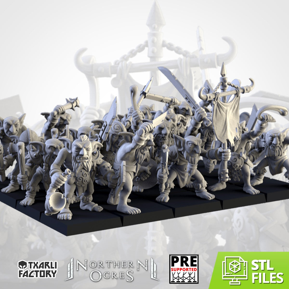 La Chusma de los Trágones · Miniatura 32mm · Ogros del Norte · Drakholm
