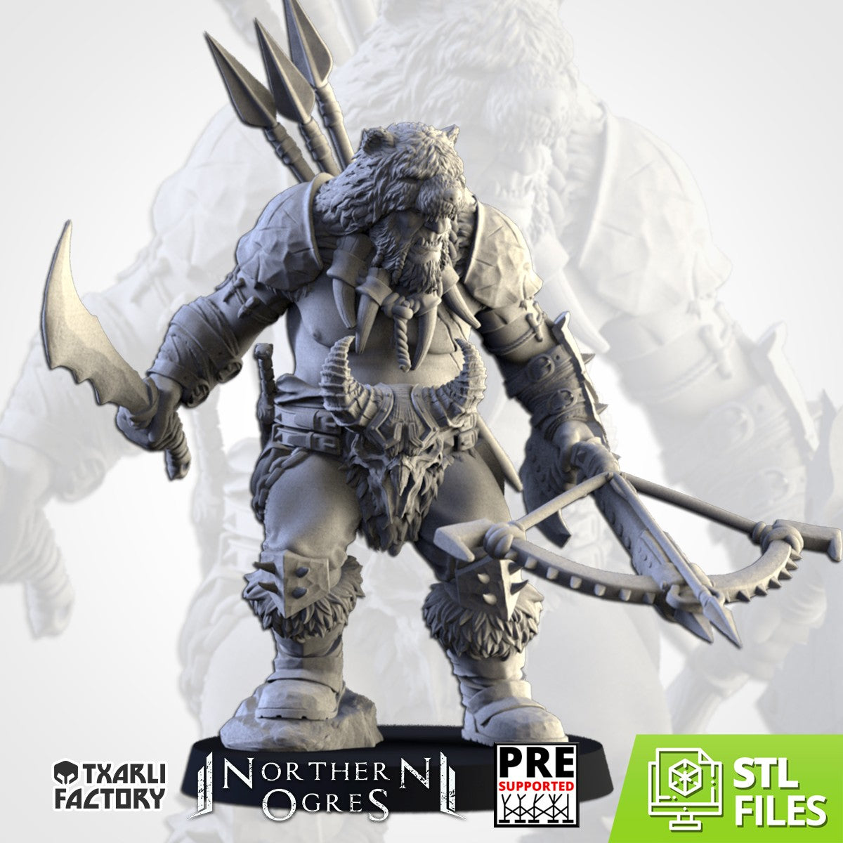 El Cazador · Miniatura 32mm · Ogros del Norte · Drakholm