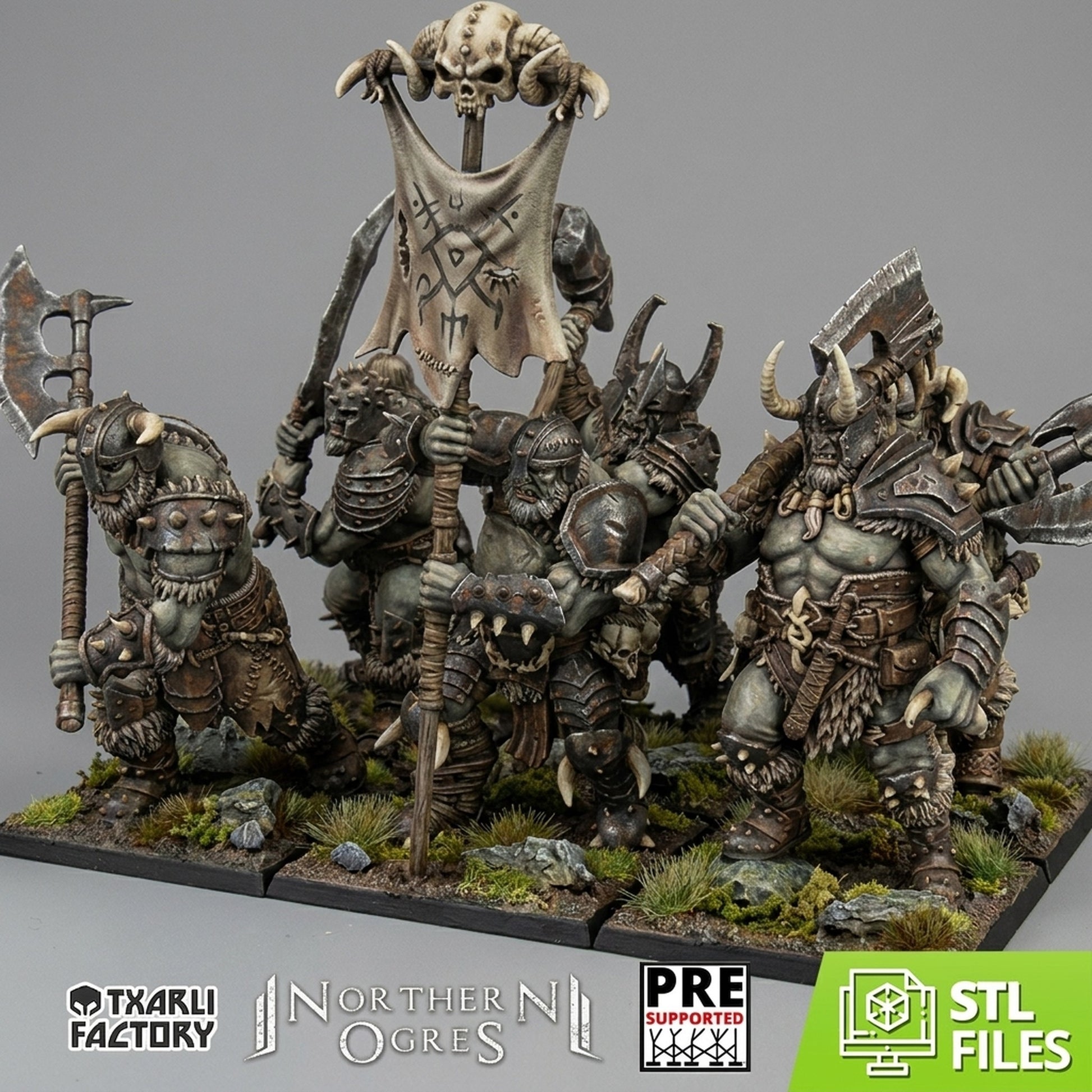 Matones de la Tribu · Miniatura 32mm · Ogros del Norte · Drakholm
