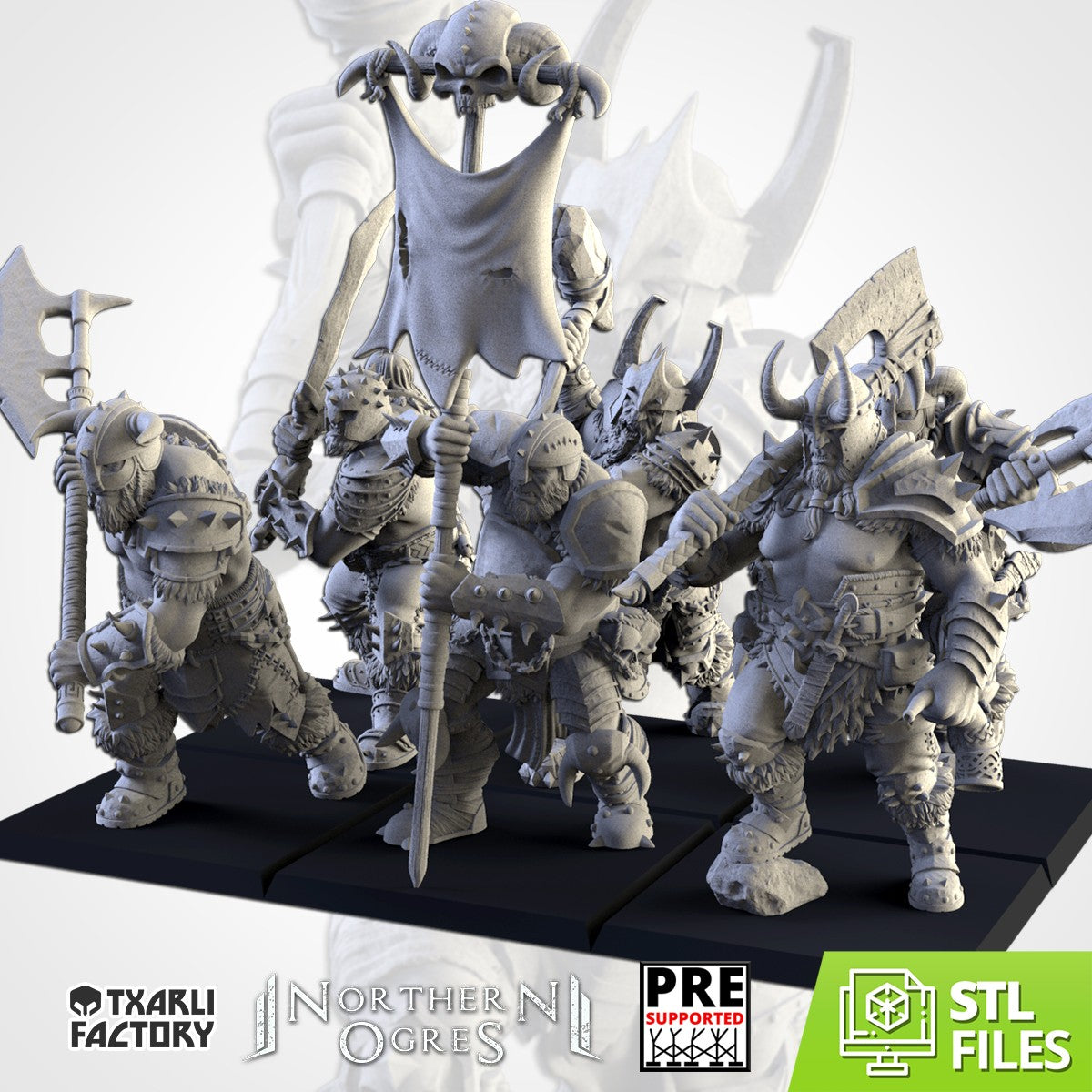Matones de la Tribu · Miniatura 32mm · Ogros del Norte · Drakholm