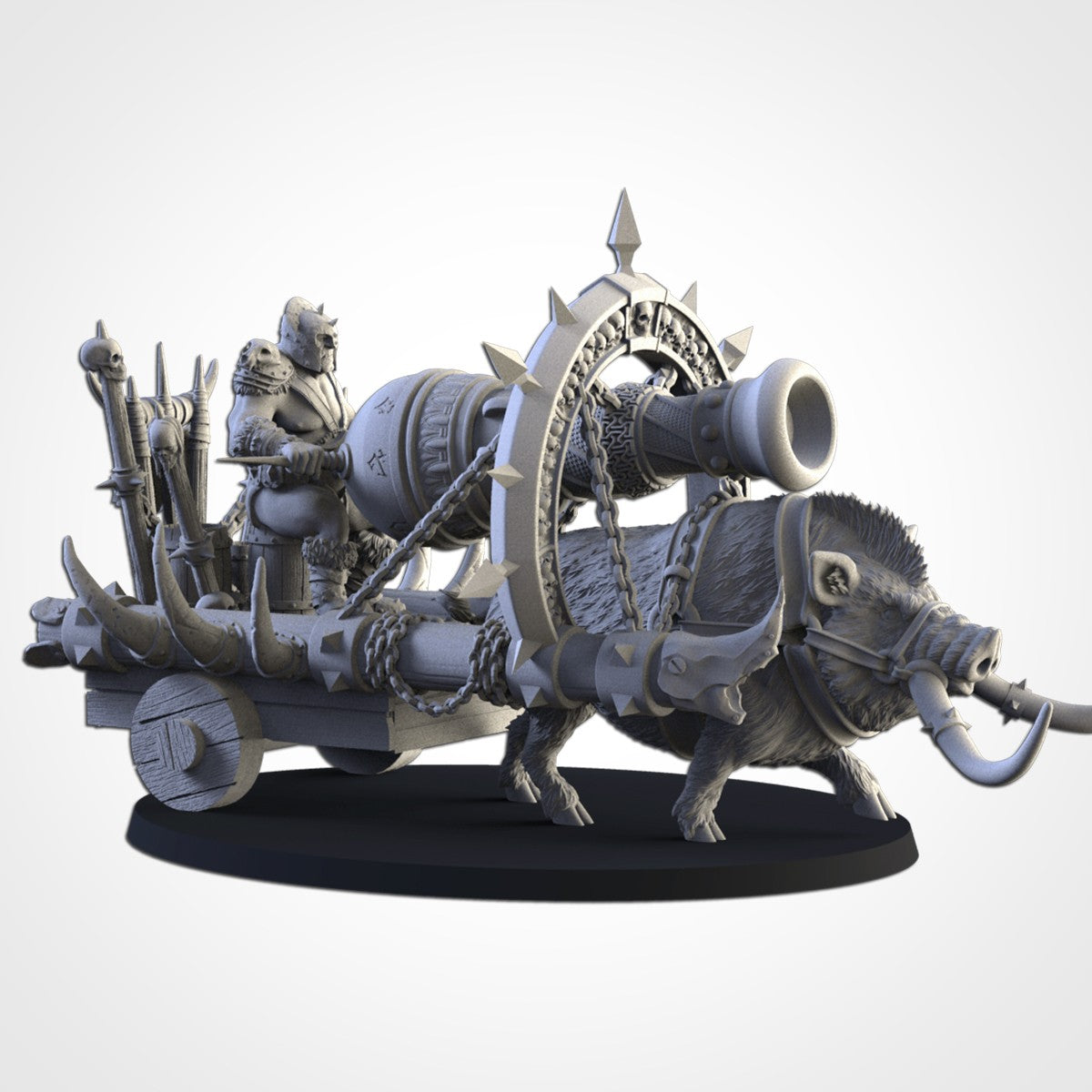 Cañón del Trueno · Miniatura 32mm · Ogros del Norte · Drakholm