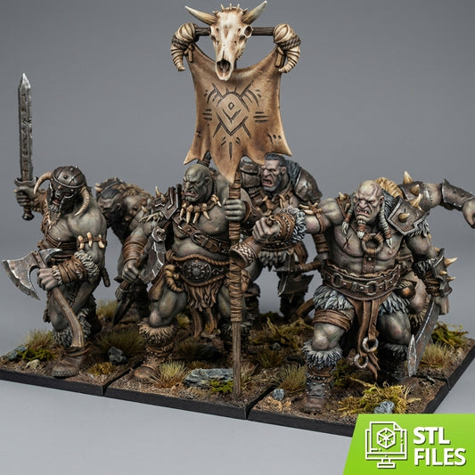 Guerreros de la Tribu · Miniatura 32mm · Ogros del Norte · Drakholm