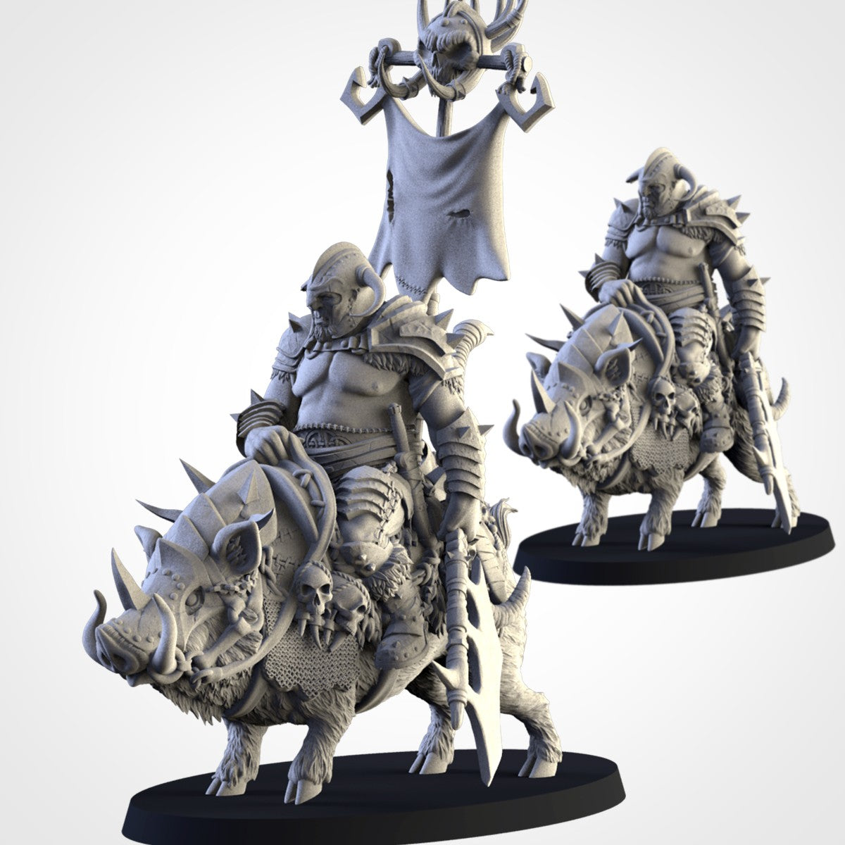 Caballería de los Colmilludos · Miniatura 32mm · Ogros del Norte · Drakholm