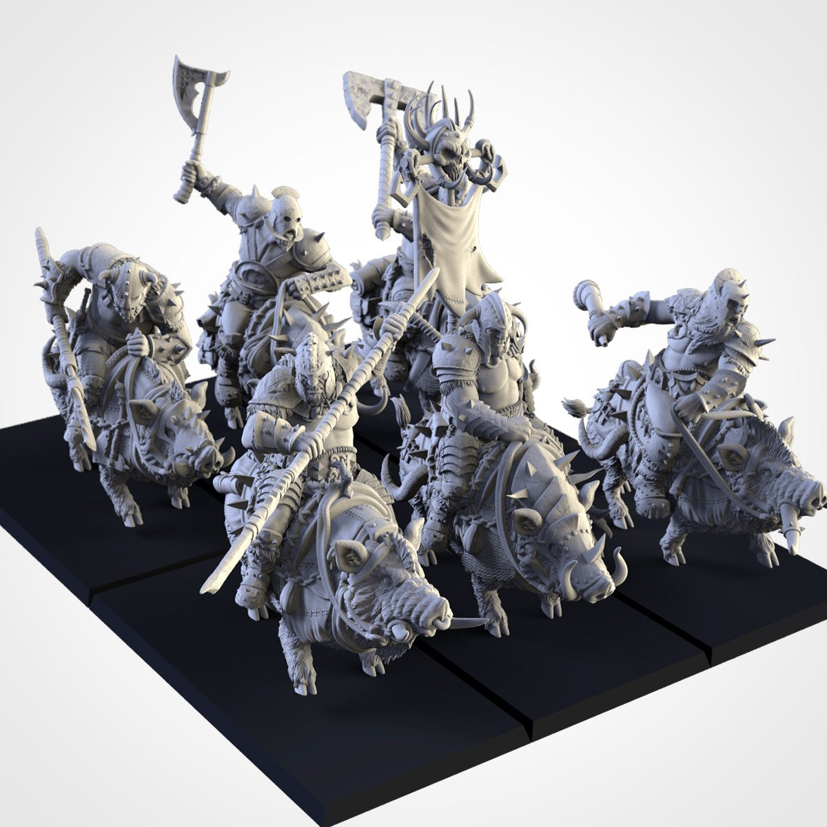 Caballería de los Colmilludos · Miniatura 32mm · Ogros del Norte · Drakholm