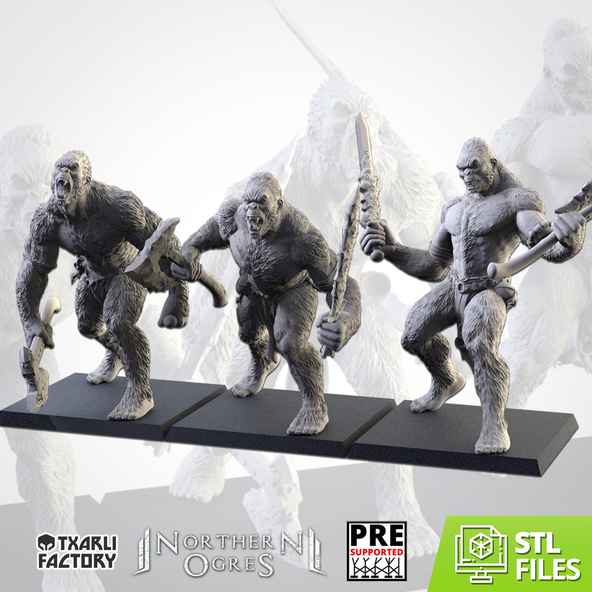 Los Yetis del Permafrost · Miniatura 32mm · Ogros del Norte · Drakholm