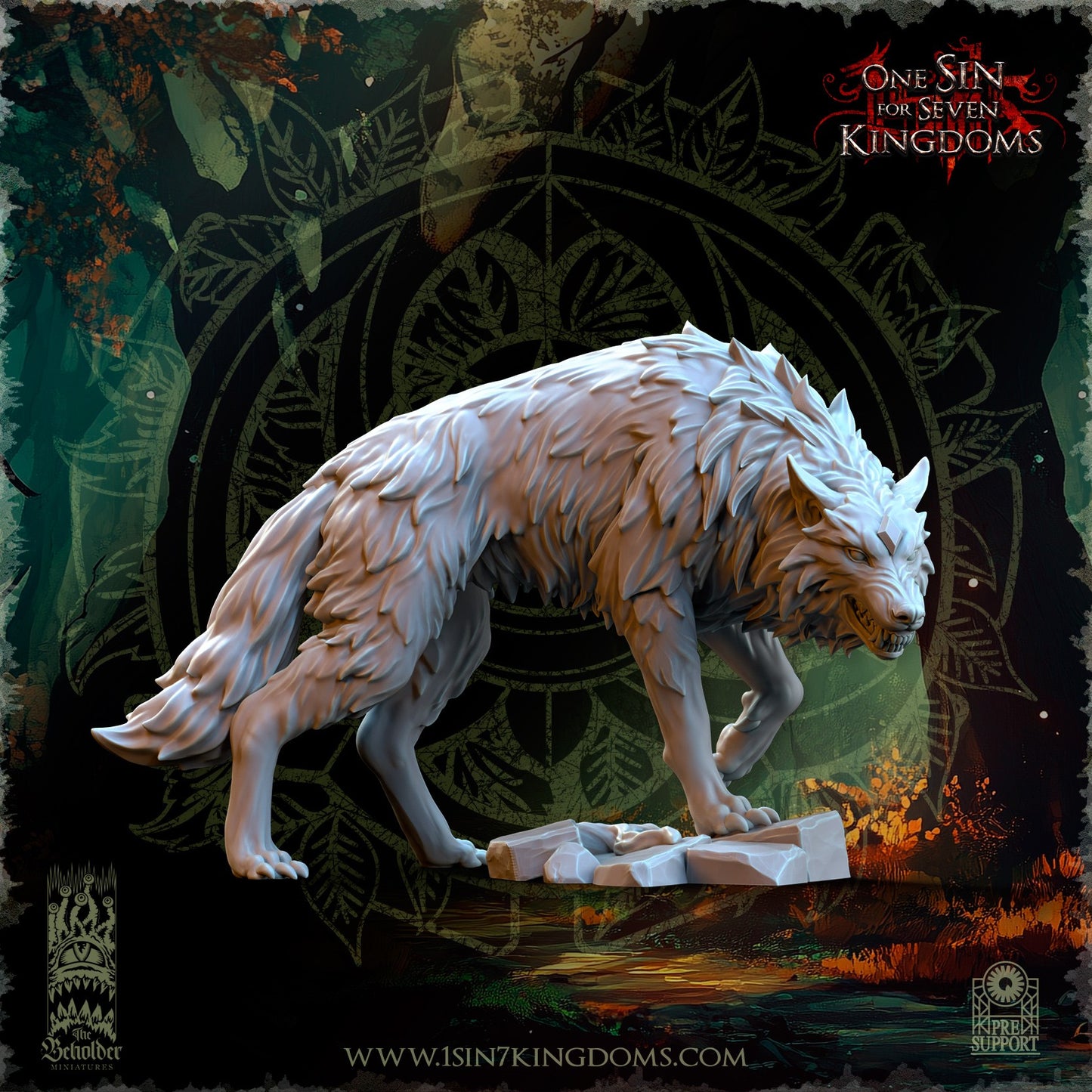 Miniatura Oberon, Señor del Bosque Elfos Silvanos resina 32mm sin pintar - Drakholm