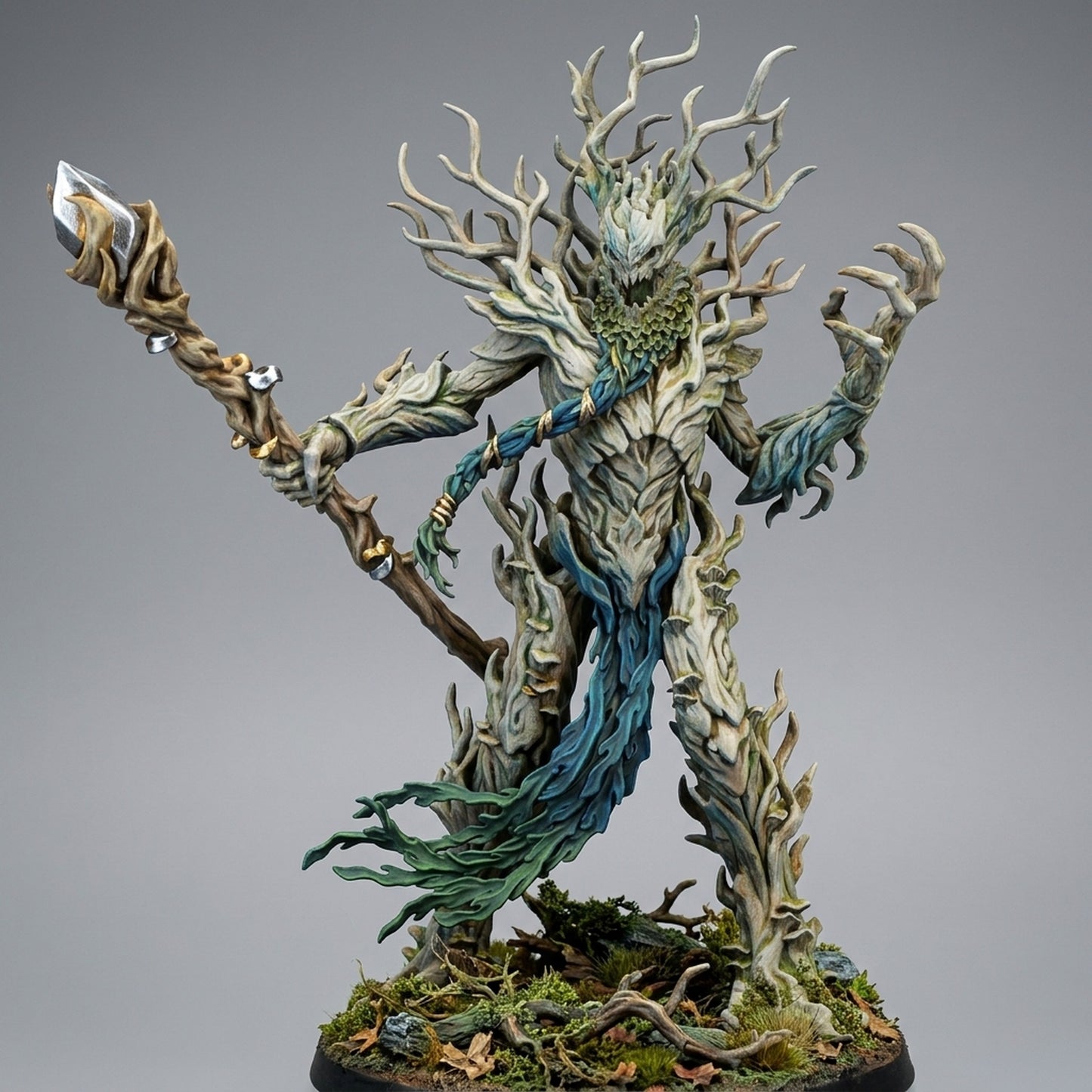 Miniatura Ohru, Pastor de Árboles Elfos Silvanos resina 32mm sin pintar - Drakholm
