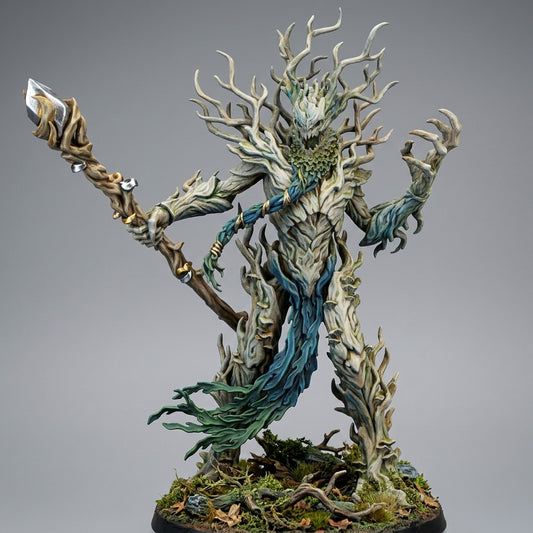 Miniatura Ohru, Pastor de Árboles Elfos Silvanos resina 32mm sin pintar - Drakholm