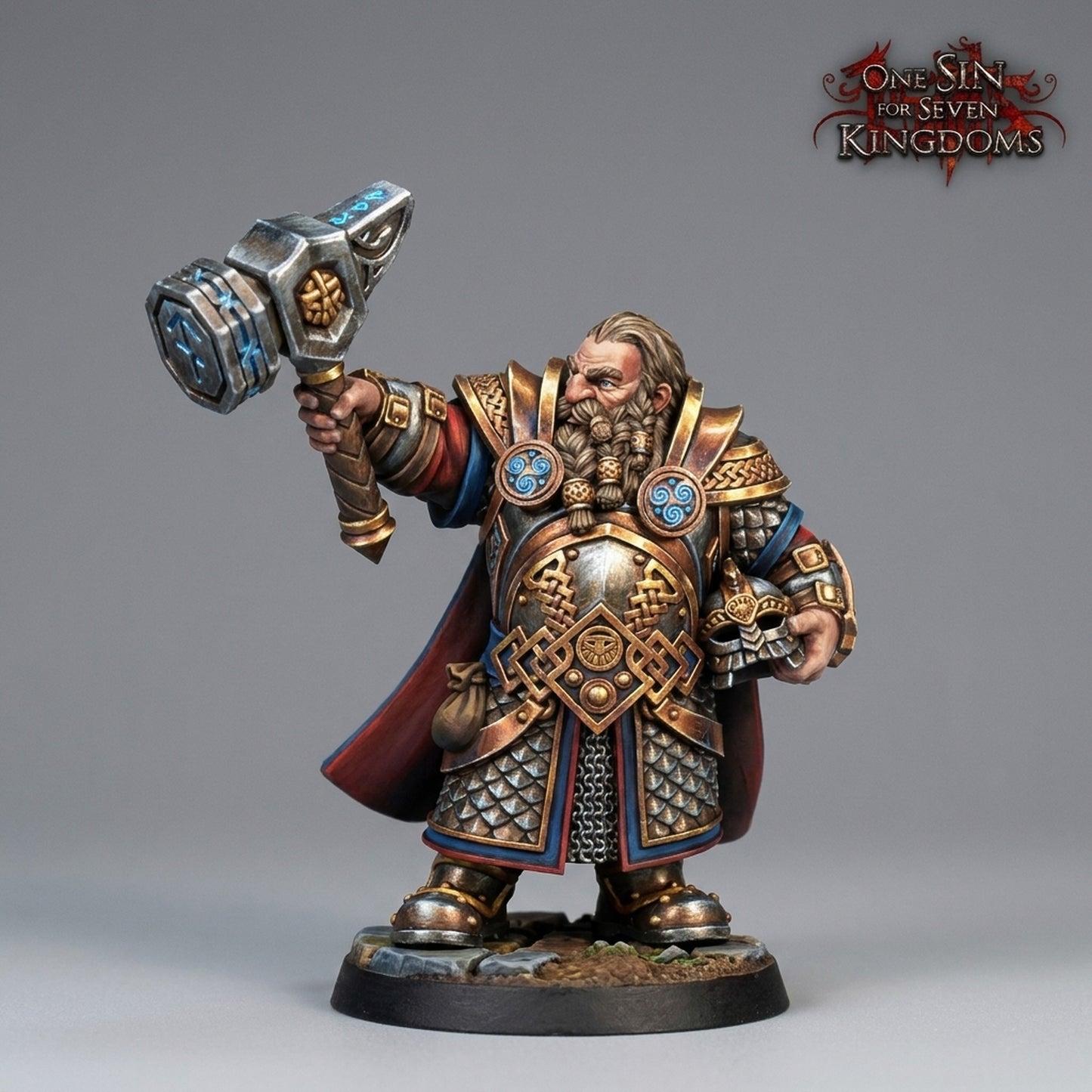 Miniatura Olgrendrim el Héroe Enano Enanos resina 32mm sin pintar - Drakholm