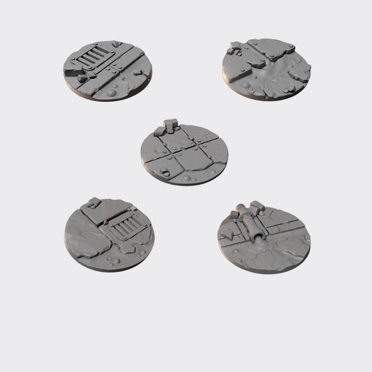 Pack Anvil Wardens Topper 32mm A — bits de conversión sci-fi grimdark de Greytide Studio, resina 32mm sin pintar