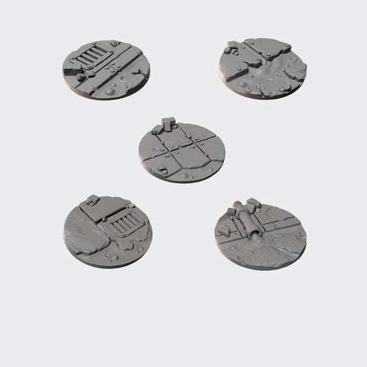 Pack Anvil Wardens Topper 40mm A — bits de conversión sci-fi grimdark de Greytide Studio, resina 32mm sin pintar