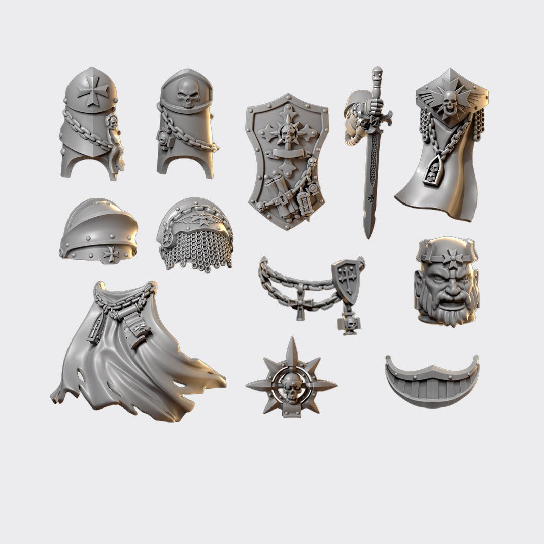 Pack conversión capitán exterminador Eternal Crusaders B — bits de conversión sci-fi grimdark de Greytide Studio, resina 32mm sin pintar