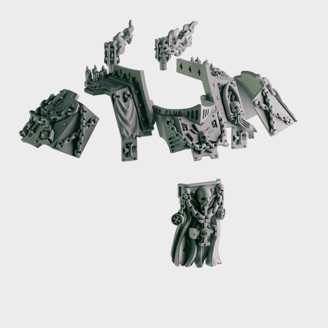 Pack conversión Dreadnought Eternal Crusaders — bits de conversión sci-fi grimdark de Greytide Studio, resina 32mm sin pintar