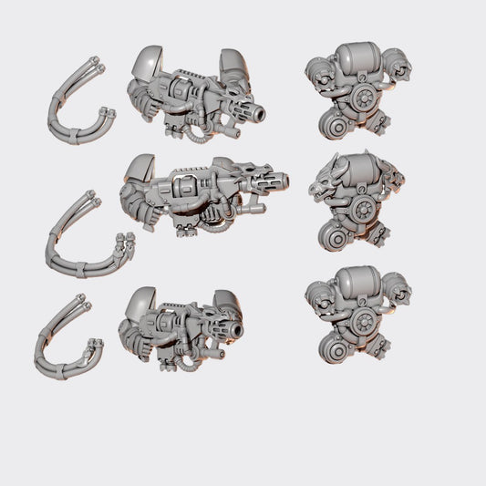 Pack conversión eradicator Anvil Wardens B — bits de conversión sci-fi grimdark de Greytide Studio, resina 32mm sin pintar