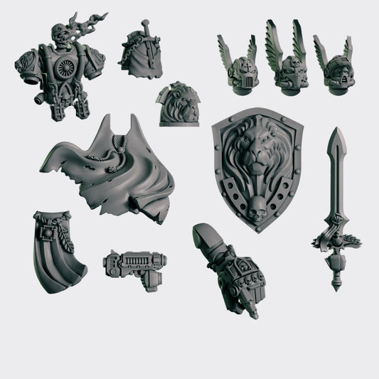 Pack conversión HQ Eternal Pilgrims — bits de conversión sci-fi grimdark de Greytide Studio, resina 32mm sin pintar