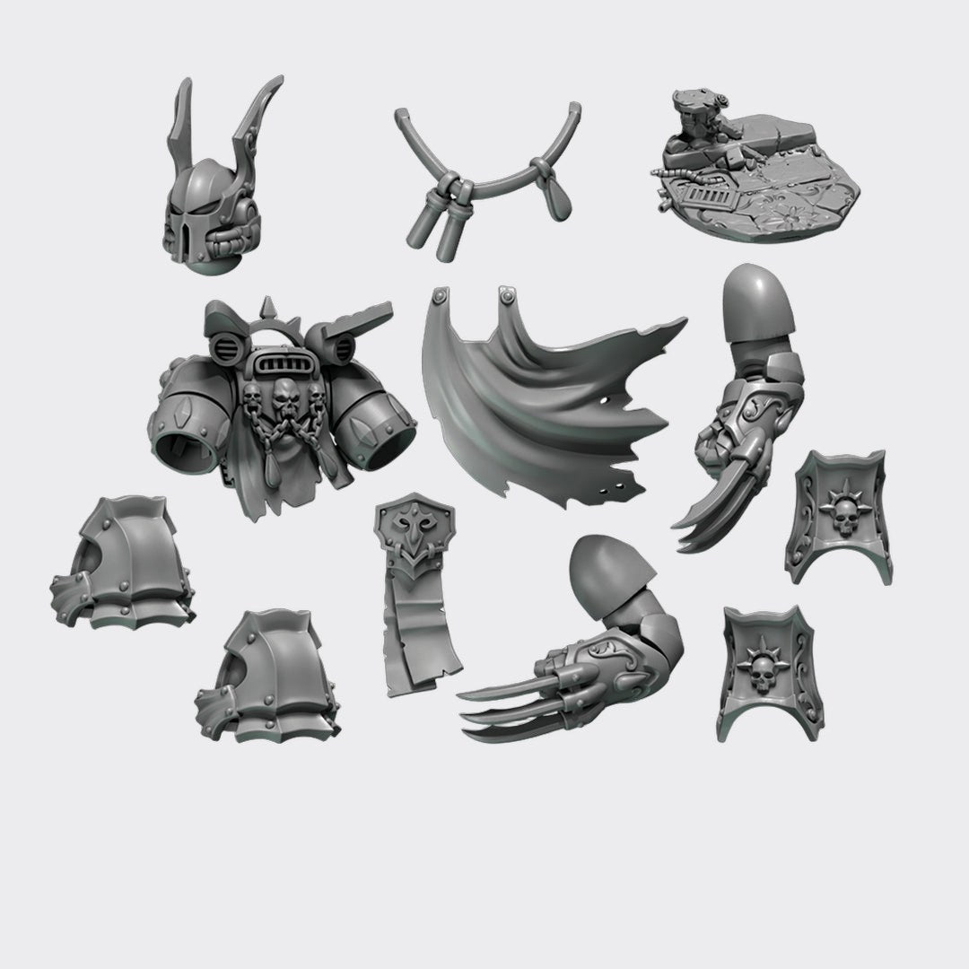 Pack conversión Señor de la noche — bits de conversión sci-fi grimdark de Greytide Studio, resina 32mm sin pintar