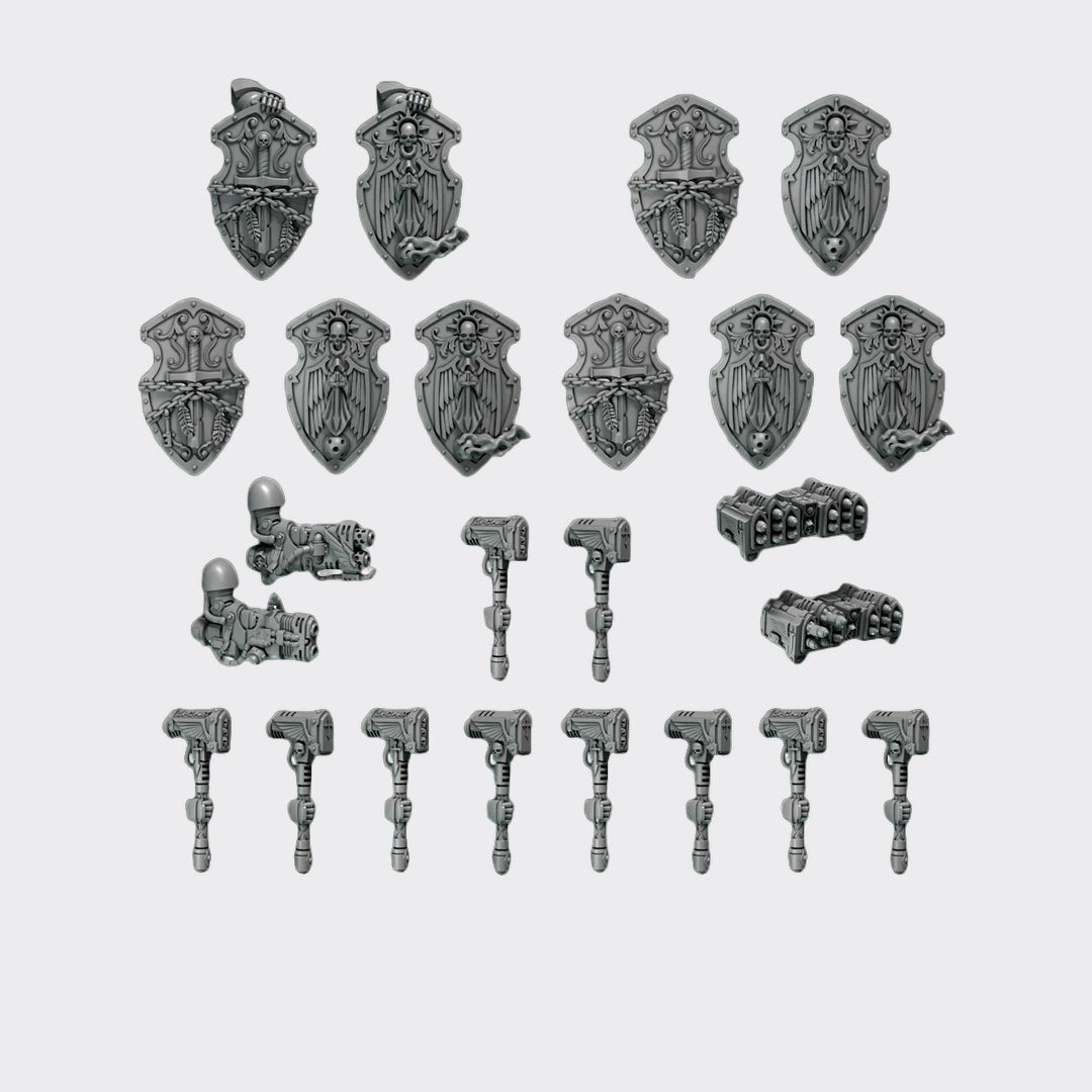 Pack Terminators Eternal Pilgrims — bits de conversión sci-fi grimdark de Greytide Studio, resina 32mm sin pintar