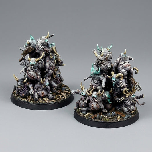 Miniatura Montones de Demonios Menores de la Plaga Reinos del Caos resina 32mm sin pintar - Drakholm
