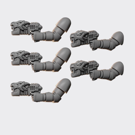 Pistola de plasma Anvil Wardens B — bits de conversión sci-fi grimdark de Greytide Studio, resina 32mm sin pintar