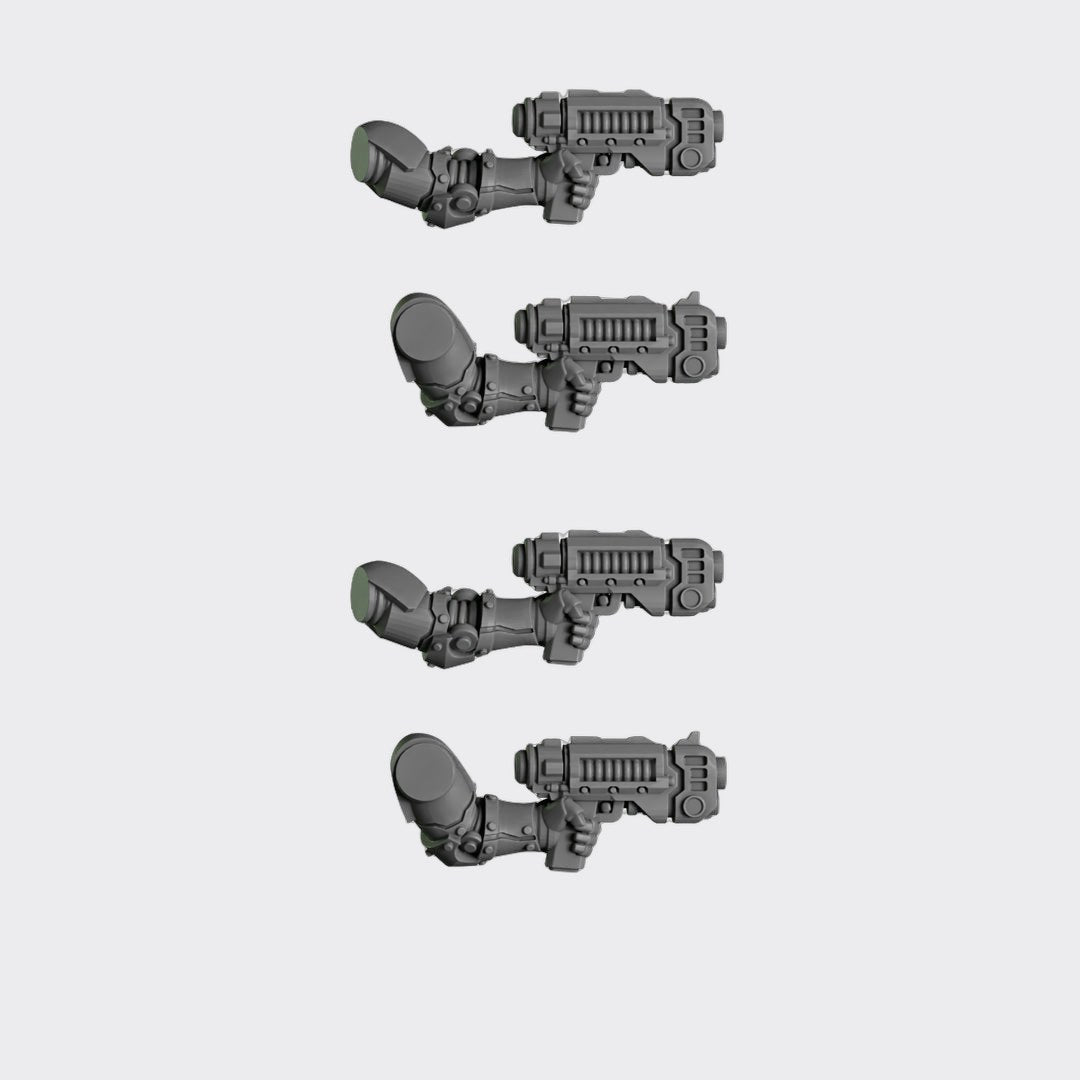 Pistola de plasma B — bits de conversión sci-fi grimdark de Greytide Studio, resina 32mm sin pintar