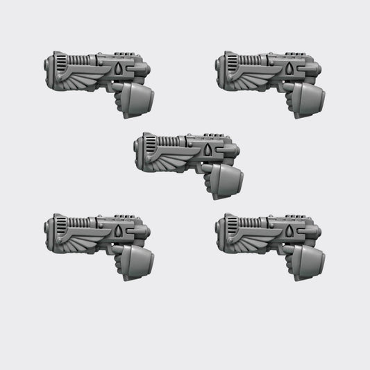 Pistola de plasma Crimson Lords A — bits de conversión sci-fi grimdark de Greytide Studio, resina 32mm sin pintar