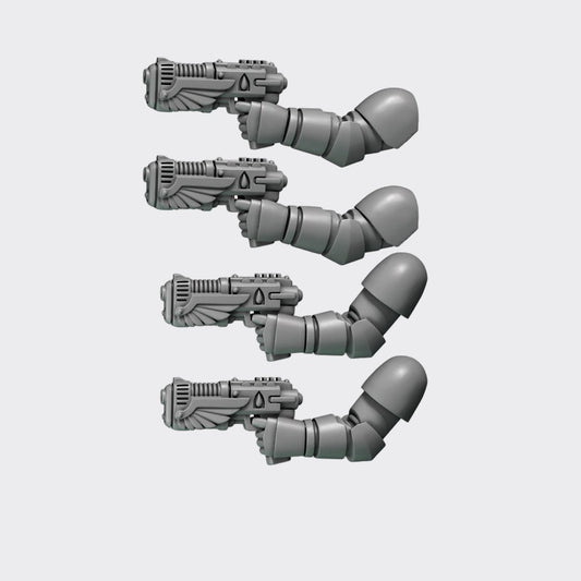 Pistola de plasma Crimson Lords B — bits de conversión sci-fi grimdark de Greytide Studio, resina 32mm sin pintar