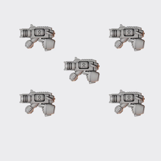 Pistola infierno Primal Hounds A — bits de conversión sci-fi grimdark de Greytide Studio, resina 32mm sin pintar