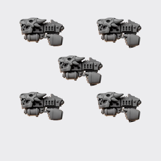 Pistola lanzallamas Anvil Wardens A — bits de conversión sci-fi grimdark de Greytide Studio, resina 32mm sin pintar