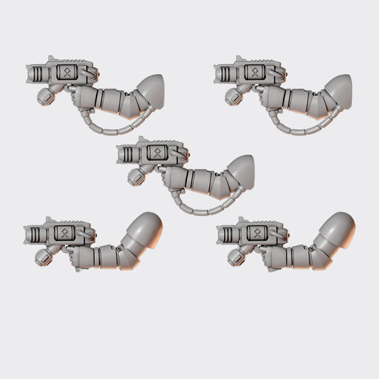 Pistolas infierno Primal Hounds B — bits de conversión sci-fi grimdark de Greytide Studio, resina 32mm sin pintar