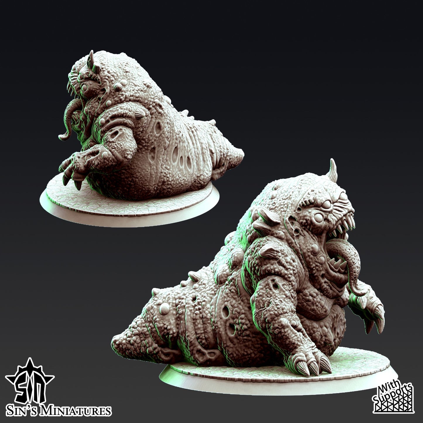 Miniatura Bestias de la Plaga Reinos del Caos resina 32mm sin pintar - Drakholm