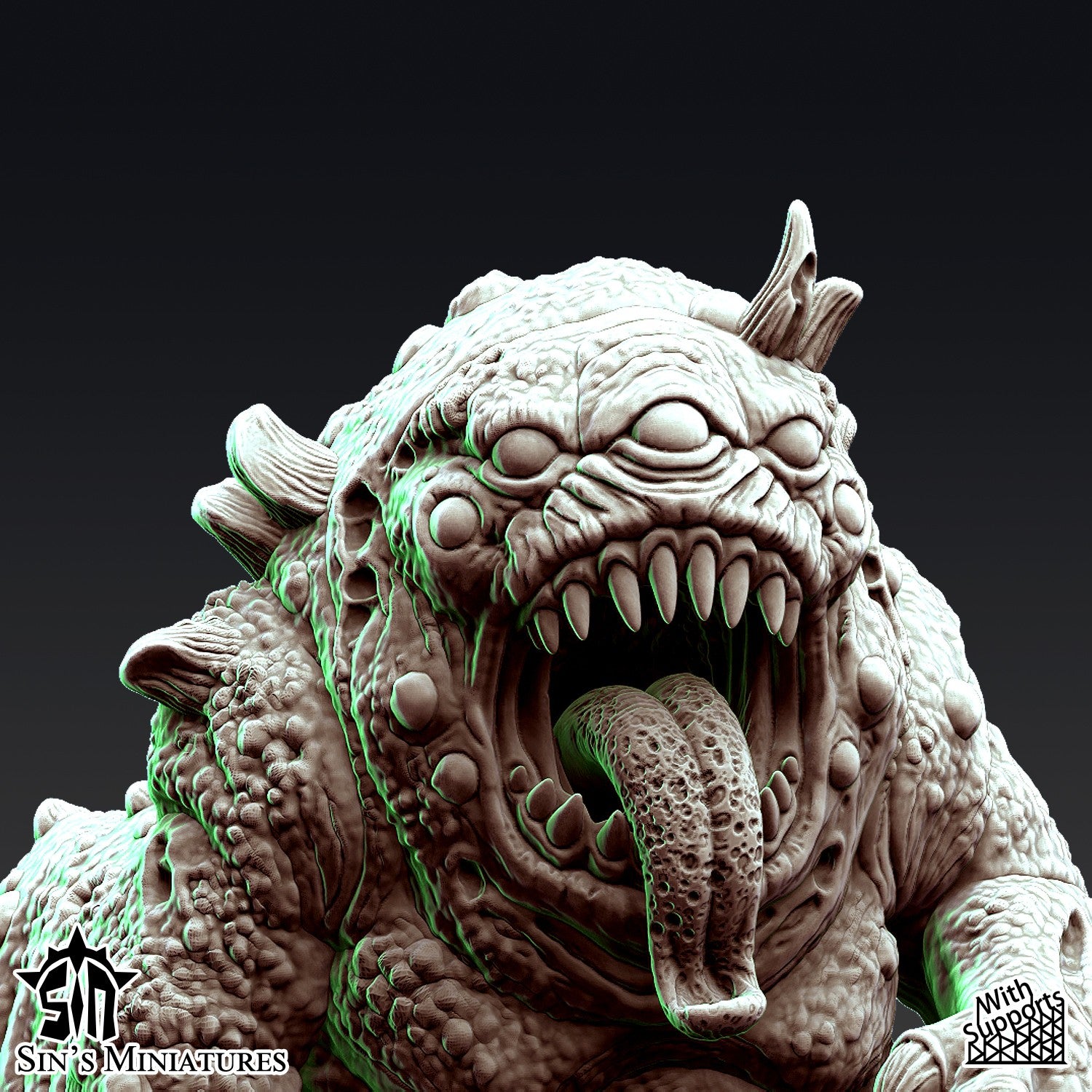 Miniatura Bestias de la Plaga Reinos del Caos resina 32mm sin pintar - Drakholm