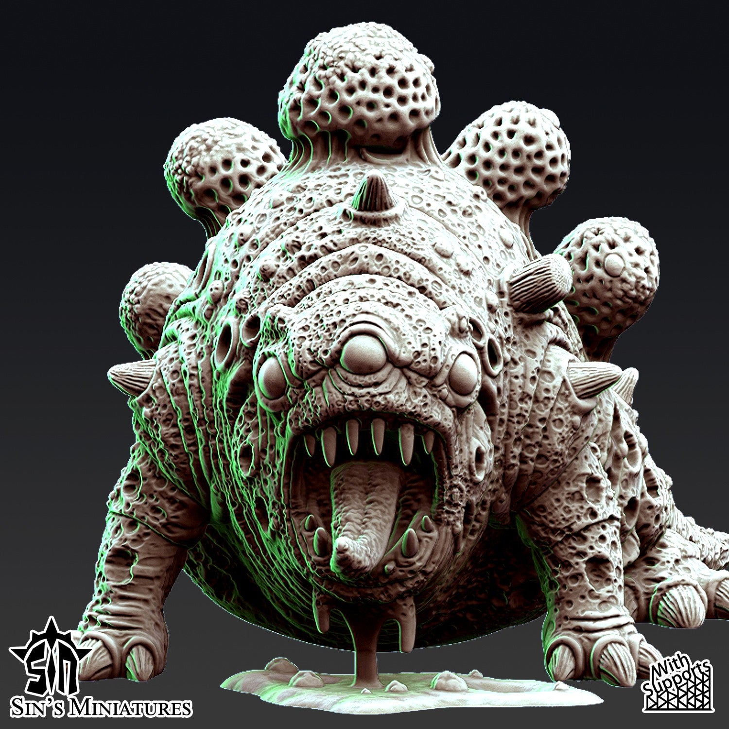 Miniatura Bestias de la Plaga Reinos del Caos resina 32mm sin pintar - Drakholm