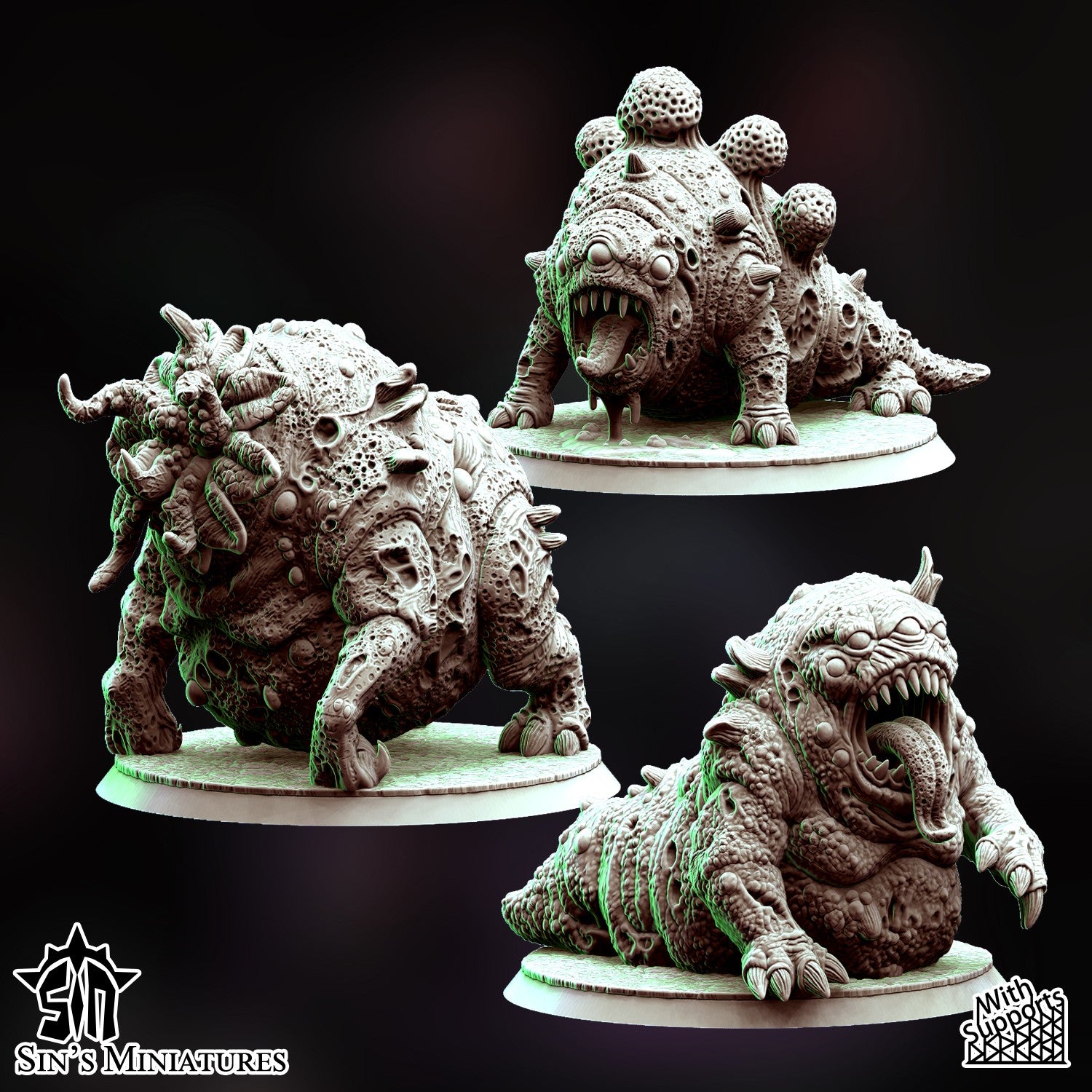 Miniatura Bestias de la Plaga Reinos del Caos resina 32mm sin pintar - Drakholm