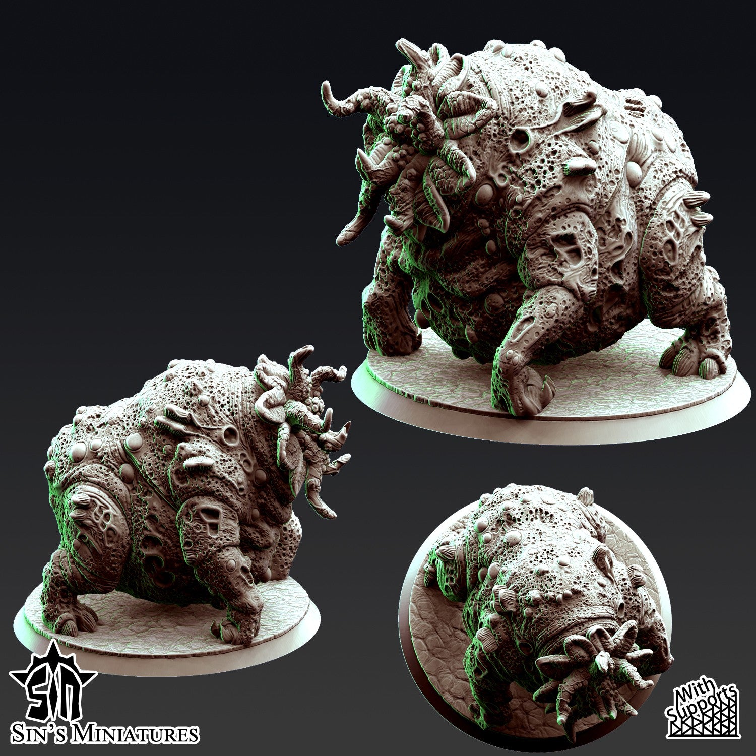 Miniatura Bestias de la Plaga Reinos del Caos resina 32mm sin pintar - Drakholm