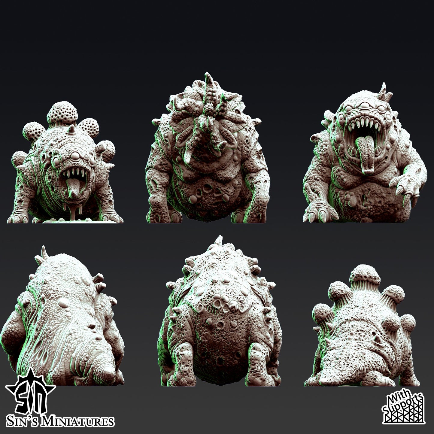 Miniatura Bestias de la Plaga Reinos del Caos resina 32mm sin pintar - Drakholm
