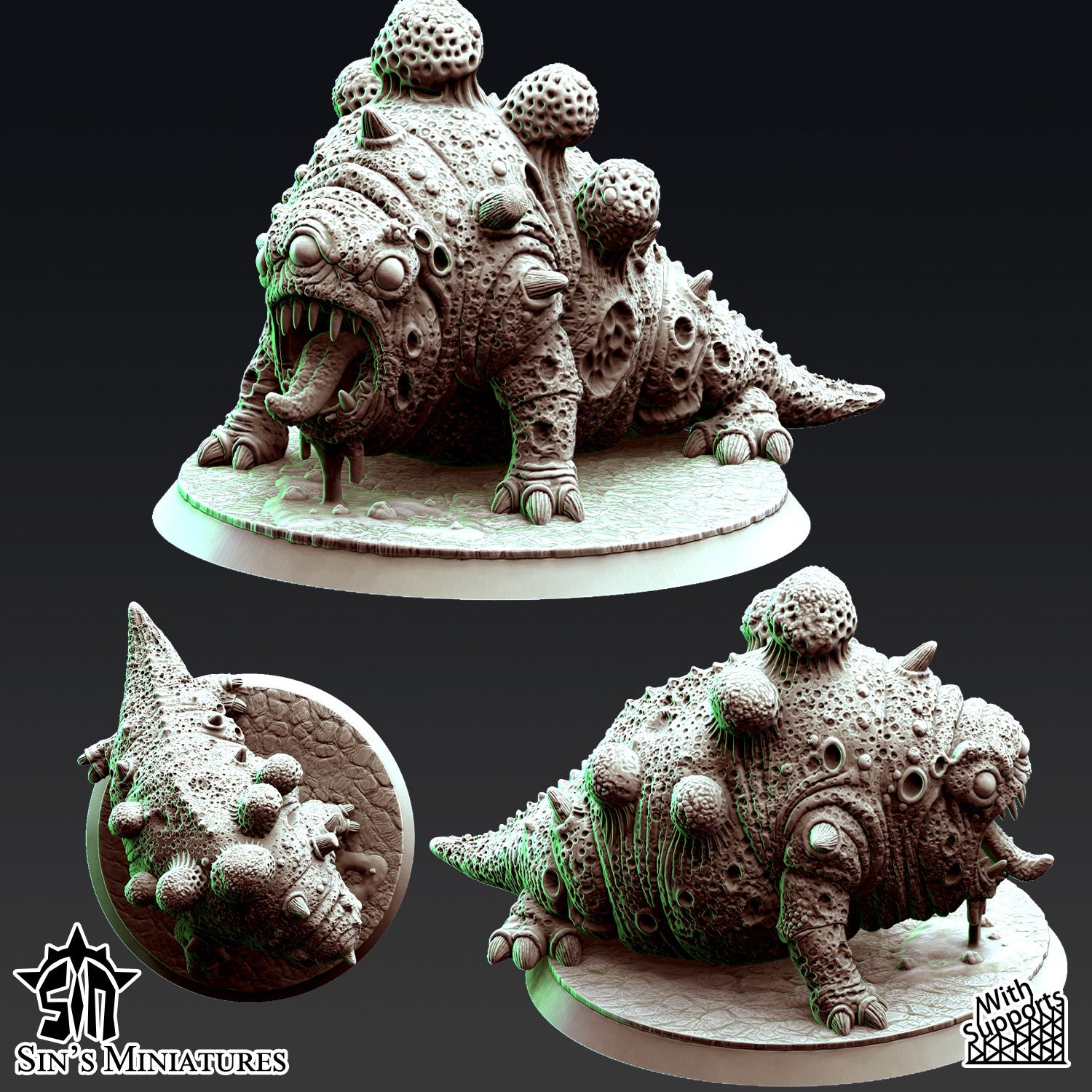 Miniatura Bestias de la Plaga Reinos del Caos resina 32mm sin pintar - Drakholm