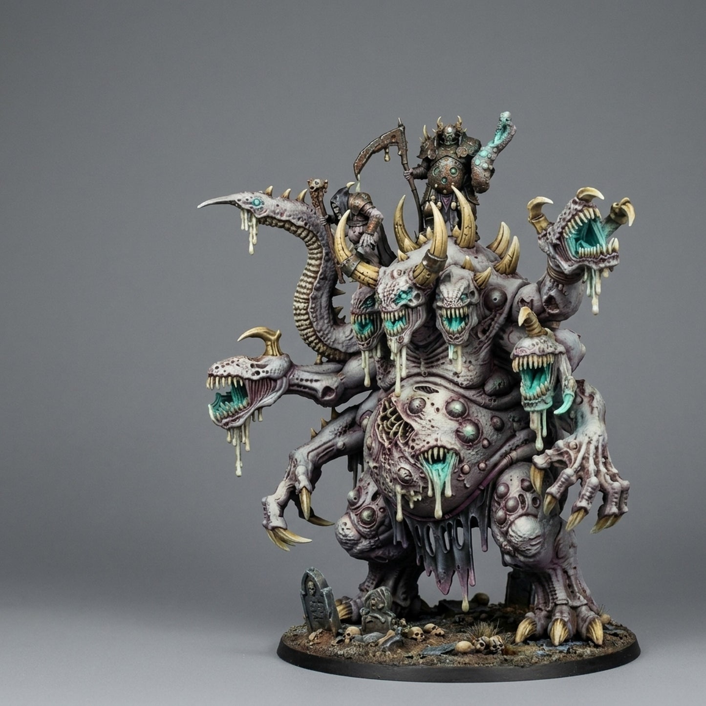 Miniatura Titán Demoniaco de la Plaga Reinos del Caos resina 32mm sin pintar - Drakholm