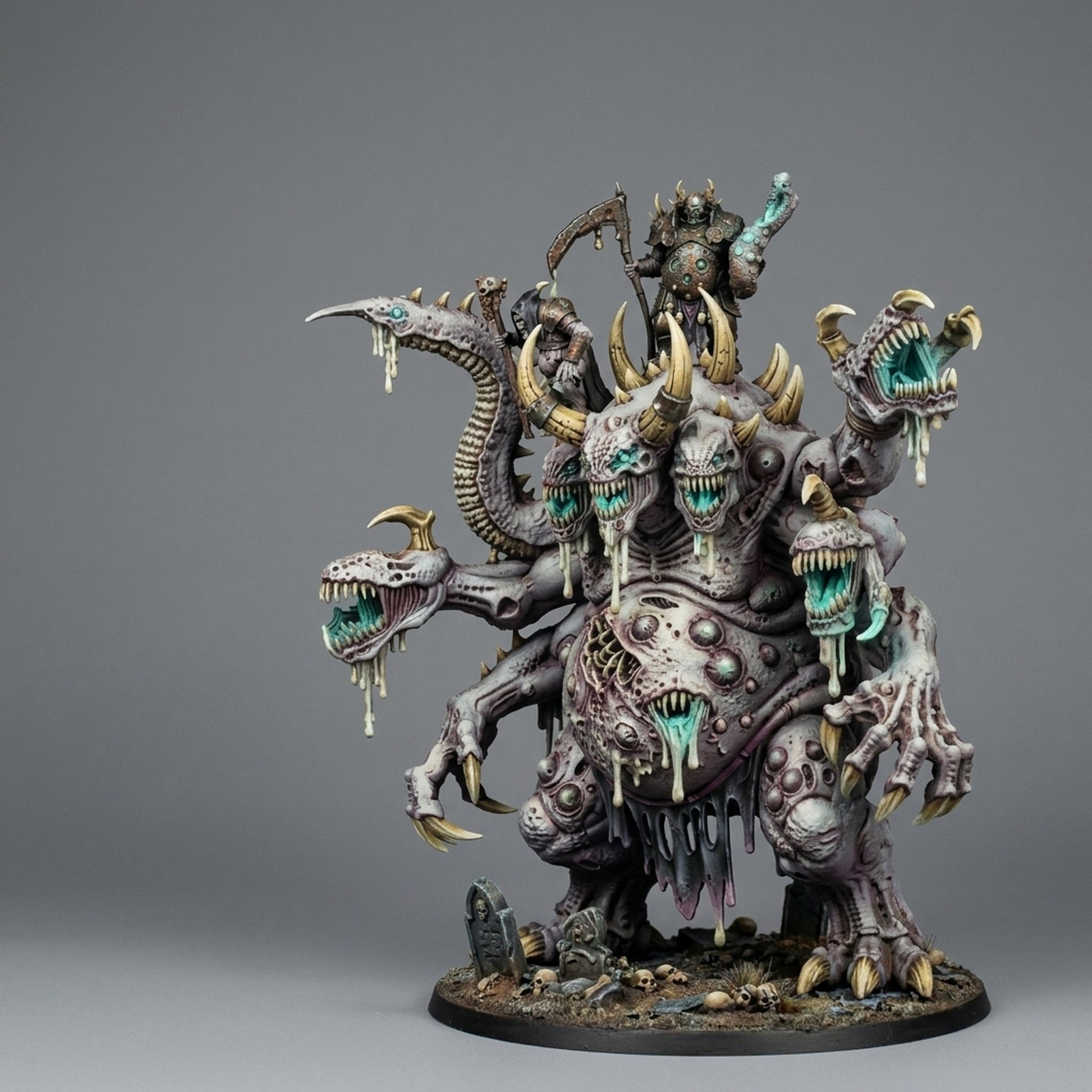 Miniatura Titán Demoniaco de la Plaga Reinos del Caos resina 32mm sin pintar - Drakholm