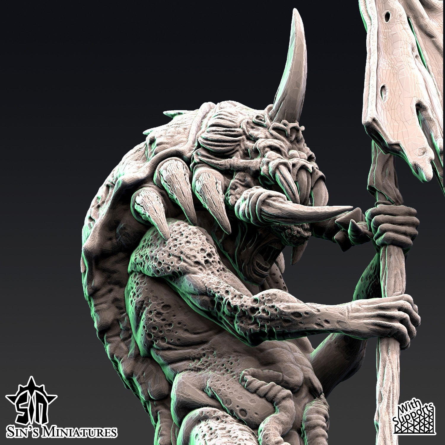 Miniatura Jardineros Demoniacos de la Plaga Reinos del Caos resina 32mm sin pintar - Drakholm