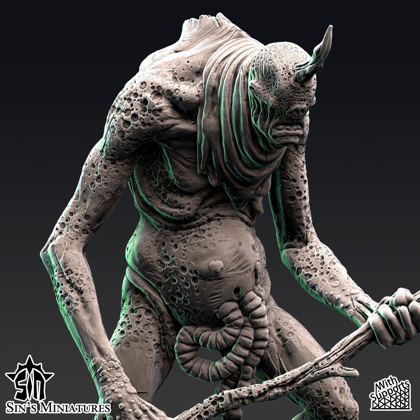 Miniatura Jardineros Demoniacos de la Plaga Reinos del Caos resina 32mm sin pintar - Drakholm