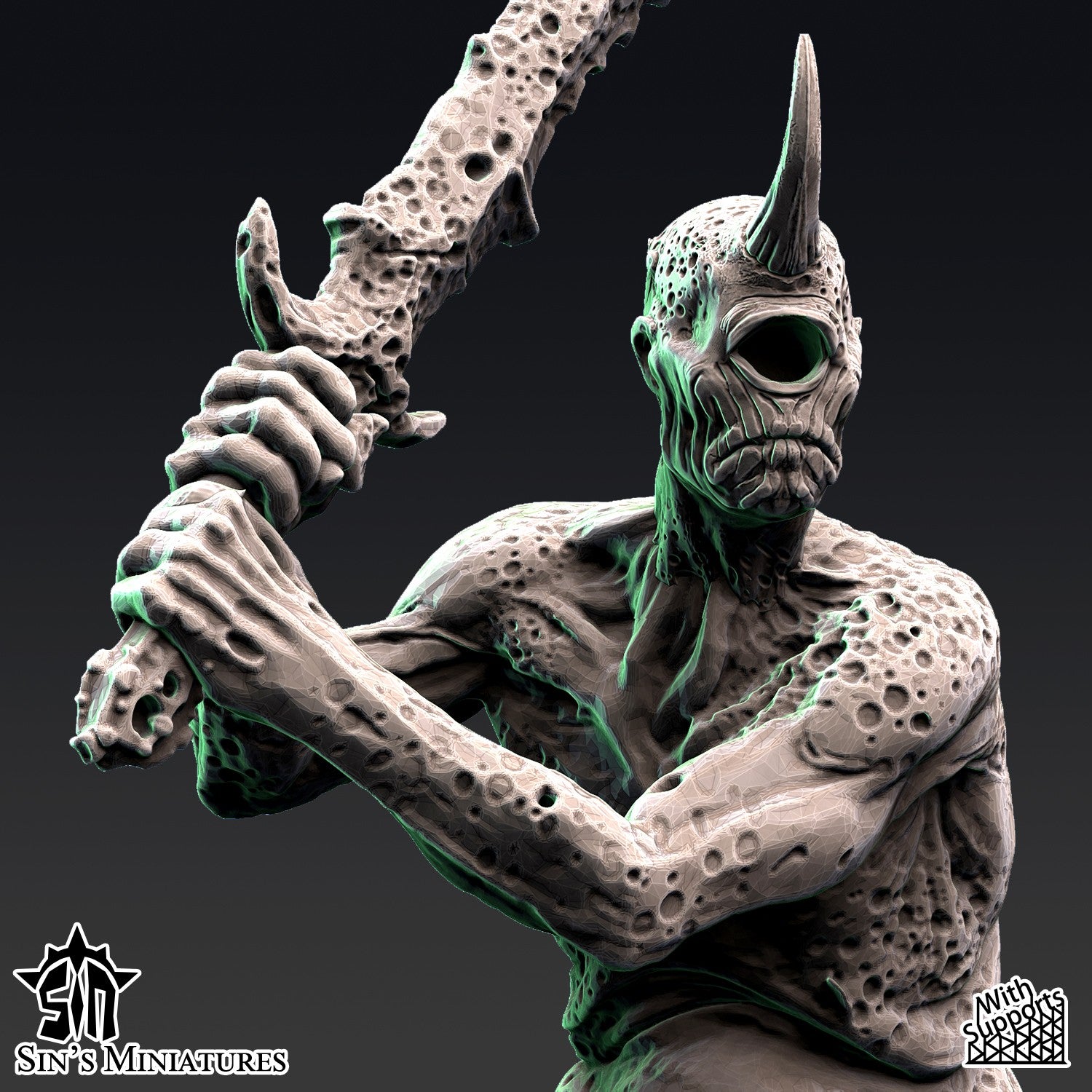 Miniatura Jardineros Demoniacos de la Plaga Reinos del Caos resina 32mm sin pintar - Drakholm